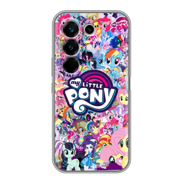 Силиконовый чехол на Tecno Camon 50 Ultra с принтом My little pony Дружба чудо Силиконовый чехол на Tecno Camon 50 Ultra с принтом My little pony Дружба чудо