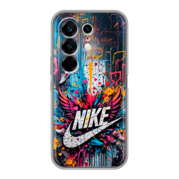 Силиконовый чехол на Tecno Camon 50 Ultra с принтом Nike Найк