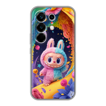 Силиконовый чехол на Tecno Camon 50 Ultra с принтом Labubu Лабубу