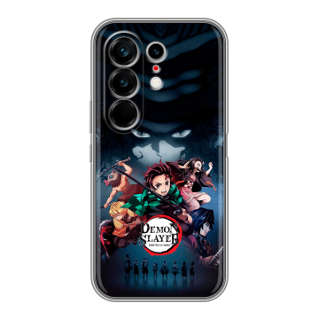 Силиконовый чехол на Tecno Camon 50 Ultra с принтом Demon Slayer Клинок рассекающий демонов