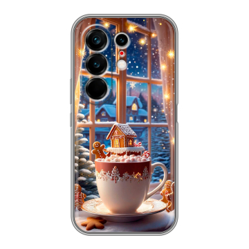 Силиконовый чехол на Tecno Camon 50 Ultra с принтом Новый год Силиконовый чехол на Tecno Camon 50 Ultra с принтом Новый год