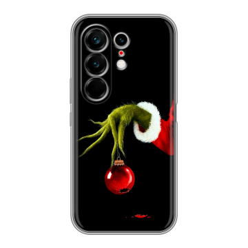 Силиконовый чехол на Tecno Camon 50 Ultra с принтом Новый год Гринч Силиконовый чехол на Tecno Camon 50 Ultra с принтом Новый год Гринч