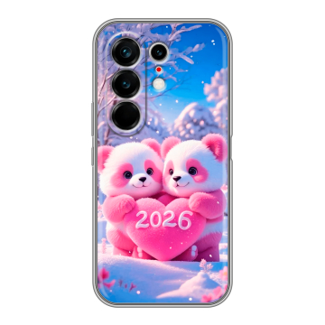Силиконовый чехол на Tecno Camon 50 Ultra с принтом Новый год