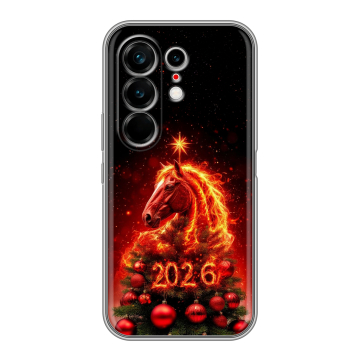 Силиконовый чехол на Tecno Camon 50 Ultra с принтом Новый год