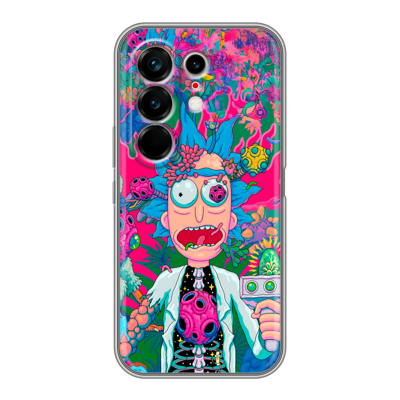 Силиконовый чехол на Tecno Camon 50 Ultra с принтом Рик и Морти Rick Morty Силиконовый чехол на Tecno Camon 50 Ultra с принтом Рик и Морти Rick Morty
