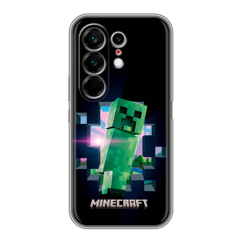 Силиконовый чехол на Tecno Camon 50 Ultra с принтом Майнкрафт Minecraft Силиконовый чехол на Tecno Camon 50 Ultra с принтом Майнкрафт Minecraft