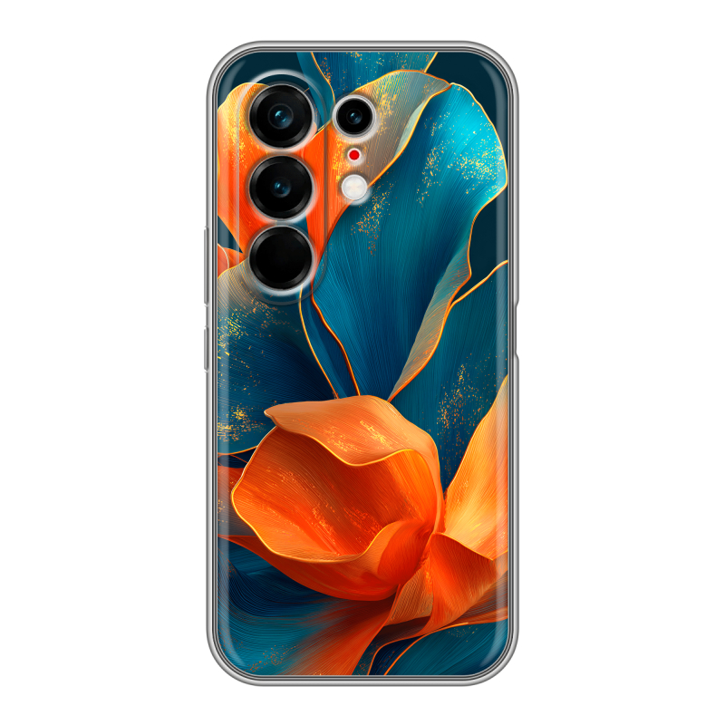 Силиконовый чехол на Tecno Camon 50 Ultra с принтом Цветы Силиконовый чехол на Tecno Camon 50 Ultra с принтом Цветы