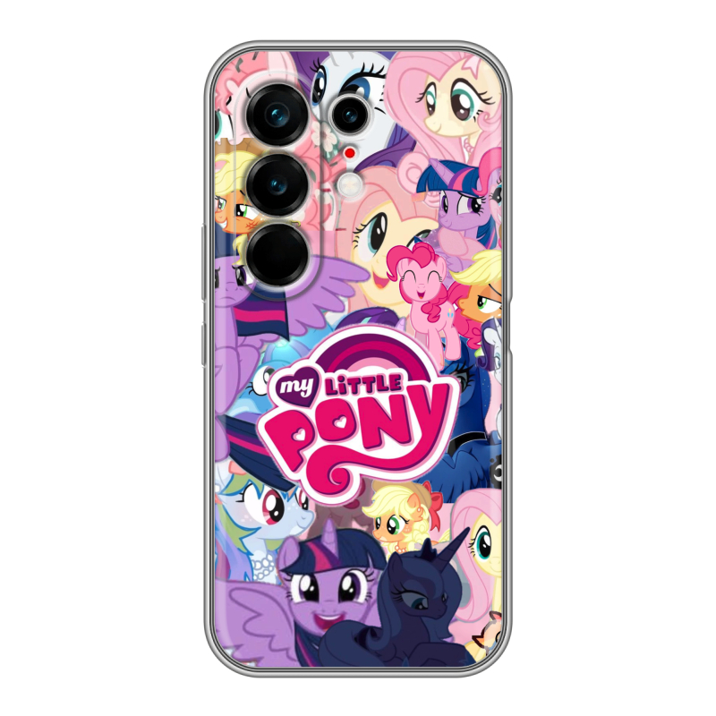 Силиконовый чехол на Tecno Camon 50 Ultra с принтом My little pony Дружба чудо Силиконовый чехол на Tecno Camon 50 Ultra с принтом My little pony Дружба чудо