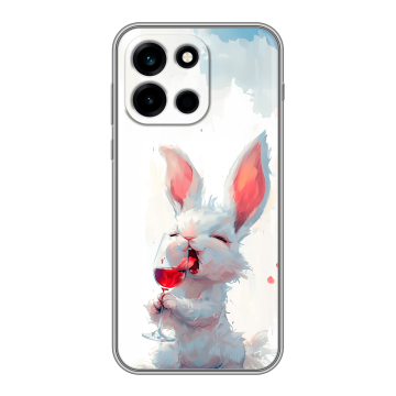 Силиконовый чехол на OnePlus Nord 6 с принтом кролик зайчик