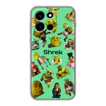 Силиконовый чехол на OnePlus Nord 6 с принтом Шрек Shrek Силиконовый чехол на OnePlus Nord 6 с принтом Шрек Shrek