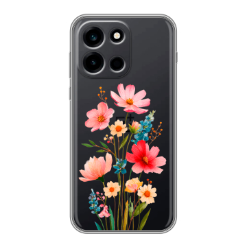 Силиконовый чехол на OnePlus Nord 6 с принтом Цветы Силиконовый чехол на OnePlus Nord 6 с принтом Цветы
