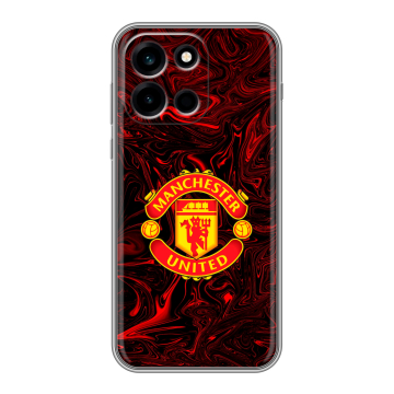 Силиконовый чехол на OnePlus Nord 6 с принтом Manchester United Силиконовый чехол на OnePlus Nord 6 с принтом Manchester United
