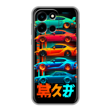 Силиконовый чехол на OnePlus Nord 6 с принтом машины тачки Силиконовый чехол на OnePlus Nord 6 с принтом машины тачки