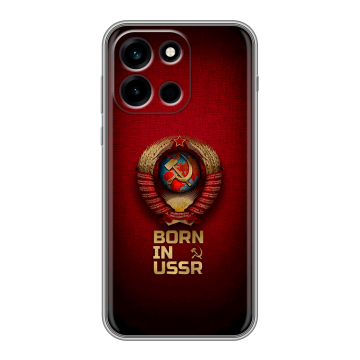 Силиконовый чехол на OnePlus Nord 6 с принтом Флаг Герб СССР Силиконовый чехол на OnePlus Nord 6 с принтом Флаг Герб СССР