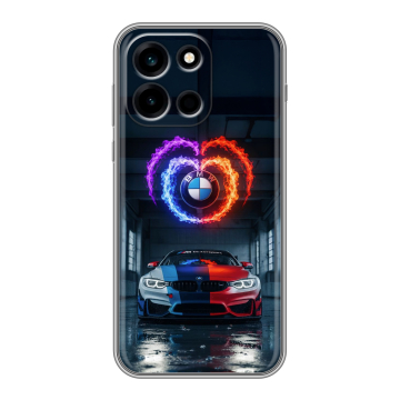 Силиконовый чехол на OnePlus Nord 6 с принтом BMW БМВ