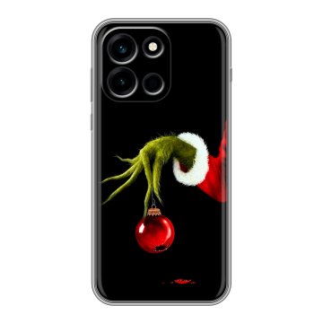 Силиконовый чехол на OnePlus Nord 6 с принтом Новый год Гринч Силиконовый чехол на OnePlus Nord 6 с принтом Новый год Гринч