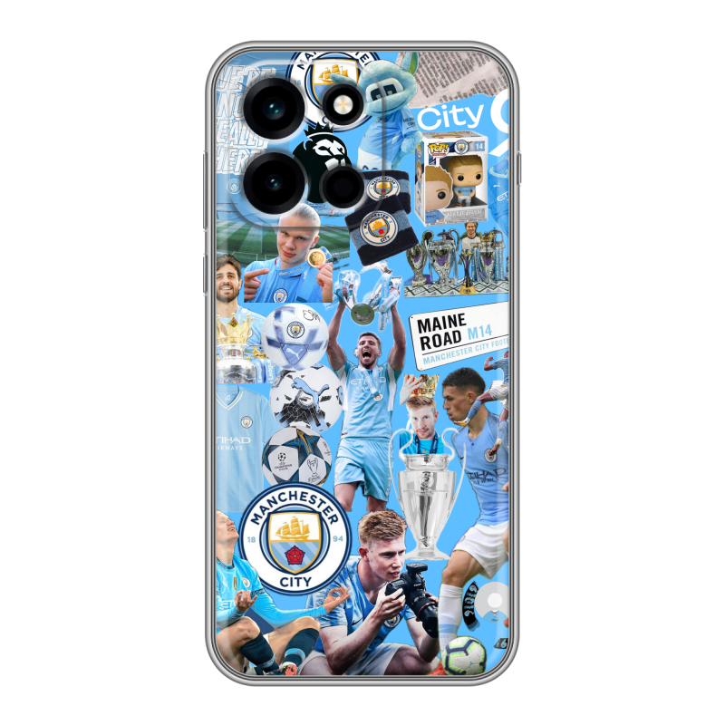 Силиконовый чехол на OnePlus Nord 6 с принтом Man City Манчестер Сити Силиконовый чехол на OnePlus Nord 6 с принтом Man City Манчестер Сити