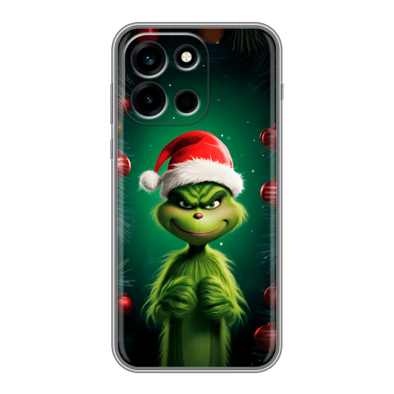 Силиконовый чехол на OnePlus Nord 6 с принтом Гринч Новый год Рождество Силиконовый чехол на OnePlus Nord 6 с принтом Гринч Новый год Рождество