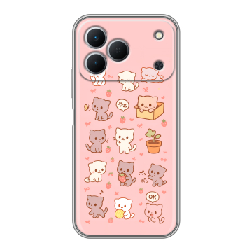 Силиконовый чехол на Tecno Spark 50 с принтом Hello Kitty Хелоу Кити Силиконовый чехол на Tecno Spark 50 с принтом Hello Kitty Хелоу Кити