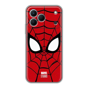 Силиконовый чехол на Tecno Spark 50 с принтом человек паук spiderman Силиконовый чехол на Tecno Spark 50 с принтом человек паук spiderman