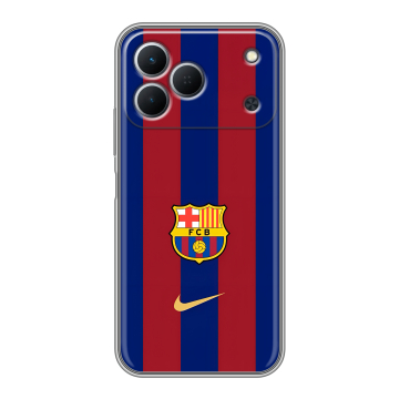 Силиконовый чехол на Tecno Spark 50 с принтом Барселона Barcelona Силиконовый чехол на Tecno Spark 50 с принтом Барселона Barcelona