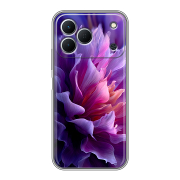 Силиконовый чехол на Tecno Spark 50 с принтом женский цветы Силиконовый чехол на Tecno Spark 50 с принтом женский цветы