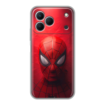 Силиконовый чехол на Tecno Spark 50 с принтом Spiderman Человек паук Силиконовый чехол на Tecno Spark 50 с принтом Spiderman Человек паук