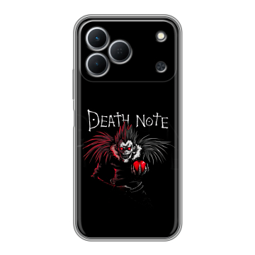 Силиконовый чехол на Tecno Spark 50 с принтом Death note Тетрадь смерти Силиконовый чехол на Tecno Spark 50 с принтом Death note Тетрадь смерти