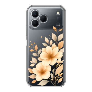Силиконовый чехол на Tecno Spark 50 с принтом для девушки
