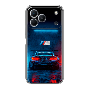 Силиконовый чехол на Tecno Spark 50 с принтом BMW БМВ Силиконовый чехол на Tecno Spark 50 с принтом BMW БМВ