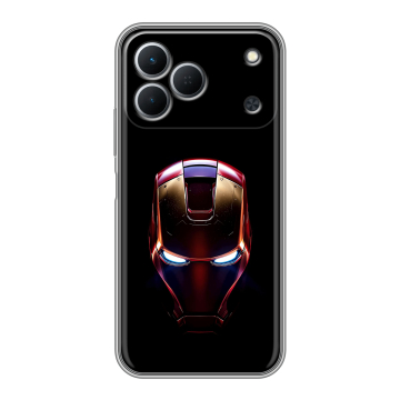 Силиконовый чехол на Tecno Spark 50 с принтом IronMan Железный человек Силиконовый чехол на Tecno Spark 50 с принтом IronMan Железный человек