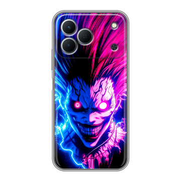 Силиконовый чехол на Tecno Spark 50 с принтом Death note Тетрадь смерти