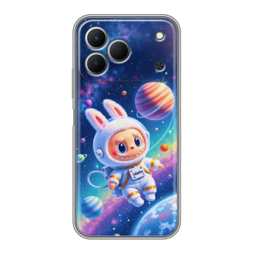 Силиконовый чехол на Tecno Spark 50 с принтом Labubu Лабубу Силиконовый чехол на Tecno Spark 50 с принтом Labubu Лабубу