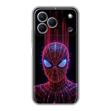 Силиконовый чехол на Tecno Spark 50 с принтом Spiderman Человек паук Силиконовый чехол на Tecno Spark 50 с принтом Spiderman Человек паук