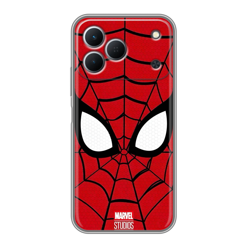 Силиконовый чехол на Tecno Spark 50 с принтом человек паук spiderman Силиконовый чехол на Tecno Spark 50 с принтом человек паук spiderman