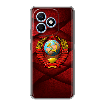 Силиконовый чехол на Honor X8d с принтом Герб СССР Силиконовый чехол на Honor X8d с принтом Герб СССР