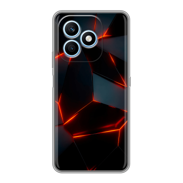 Силиконовый чехол на Honor X8d с принтом Яркие абстракции Силиконовый чехол на Honor X8d с принтом Яркие абстракции