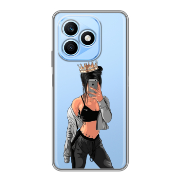 Силиконовый чехол на Honor X8d с принтом Женские принты Силиконовый чехол на Honor X8d с принтом Женские принты