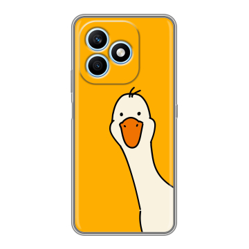 Силиконовый чехол на Honor X8d с принтом Утка Силиконовый чехол на Honor X8d с принтом Утка