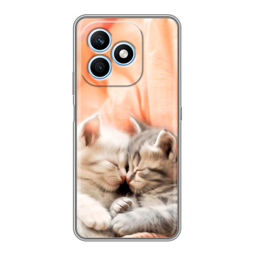 Силиконовый чехол на Honor X8d с принтом Котята Силиконовый чехол на Honor X8d с принтом Котята
