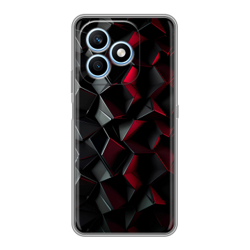 Силиконовый чехол на Honor X8d с принтом Абстракция