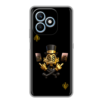 Силиконовый чехол на Honor X8d с принтом Золотой скрудж макдак Силиконовый чехол на Honor X8d с принтом Золотой скрудж макдак