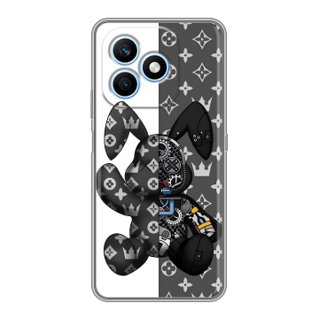 Силиконовый чехол на Honor X8d с принтом Луи робот Силиконовый чехол на Honor X8d с принтом Луи робот