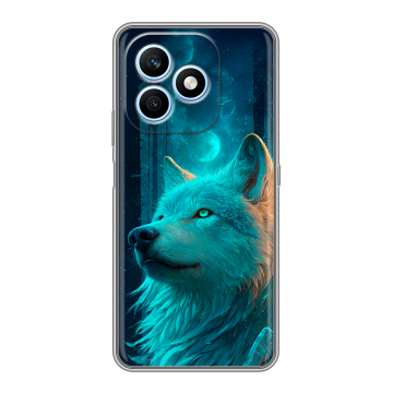 Силиконовый чехол на Honor X8d с принтом бабочки саккура Силиконовый чехол на Honor X8d с принтом бабочки саккура