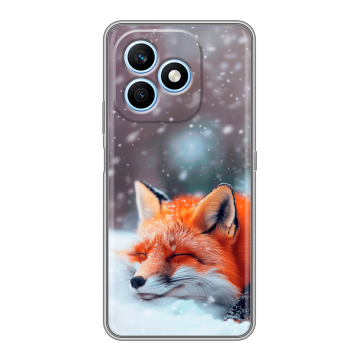 Силиконовый чехол на Honor X8d с принтом лиса Силиконовый чехол на Honor X8d с принтом лиса