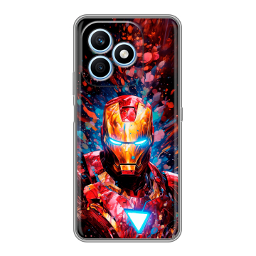 Силиконовый чехол на Honor X8d с принтом Железный человек Ironman Силиконовый чехол на Honor X8d с принтом Железный человек Ironman