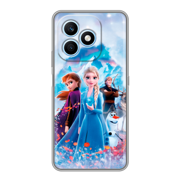 Силиконовый чехол на Honor X8d с принтом Холодное сердце Frozen Силиконовый чехол на Honor X8d с принтом Холодное сердце Frozen