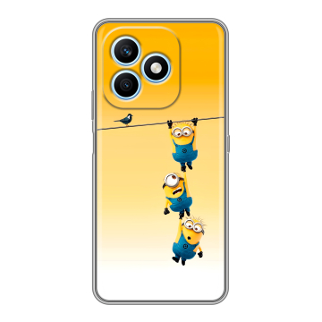Силиконовый чехол на Honor X8d с принтом Миньоны Силиконовый чехол на Honor X8d с принтом Миньоны