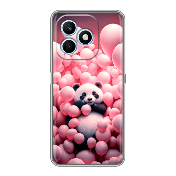 Силиконовый чехол на Honor X8d с принтом Панда Силиконовый чехол на Honor X8d с принтом Панда