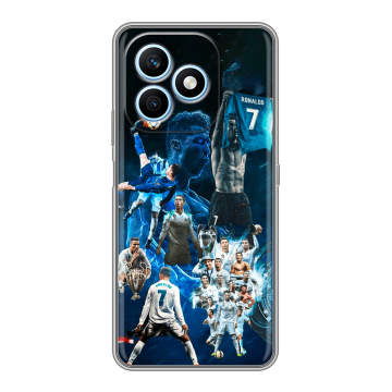 Силиконовый чехол на Honor X8d с принтом Реал Роналдо